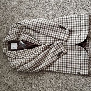 Larsen Blazer in Undyed Check